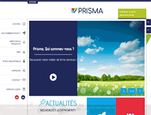 Tablet Screenshot of prisma-firmeservices.com
